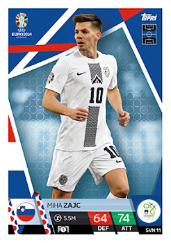 Miha Zajc Slovenia Topps Match Attax EURO 2024 #SVN11